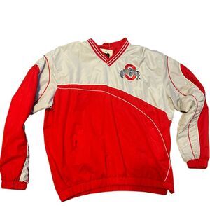 58 Sport/ Shirt/Ohio State Buckeyes Mens size XL Pullover Red& Gray